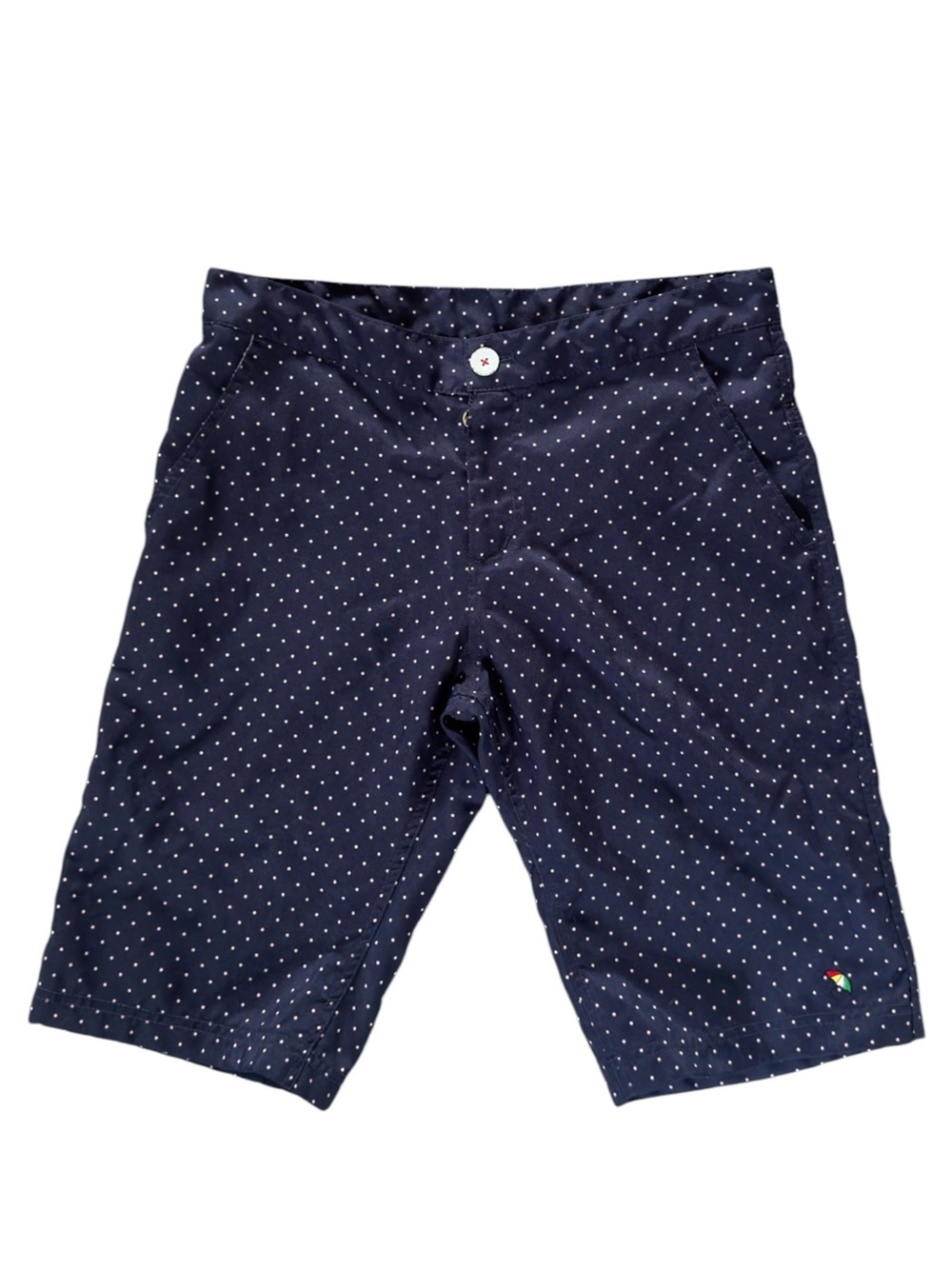 Arnold Palmer Navy Blue Polka Dot Golf Shorts 31 Waist Japan Import